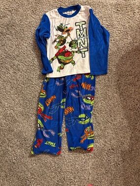 Nickelodeon TMNT Blue, White & Green Boys Pajama Set